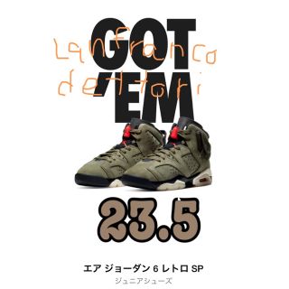 ナイキ(NIKE)の☆新品送料込☆ 23.5cm NIKE AIR JORDAN 6 TRAVIS(スニーカー)