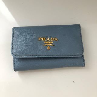 プラダ(PRADA)のプラダ　キーケース　ブルー(キーケース)