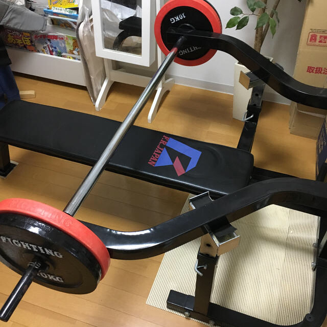 ベンチプレス セット スポーツ/アウトドアのトレーニング/エクササイズ(トレーニング用品)の商品写真