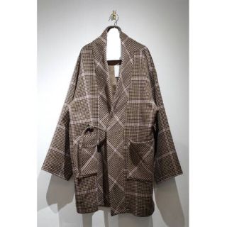 サンシー(SUNSEA)の最終値下げ！19AW BIG CHECK NORAGI COAT(チェスターコート)