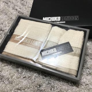 ミチコロンドン(MICHIKO LONDON)の新品 MICHIKO LONDON KOSHINO フェイスタオル 2枚 (タオル/バス用品)