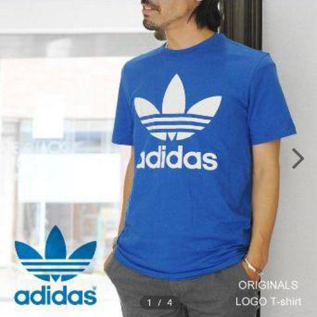 Adidas Adidasオリジナル Tシャツ青の通販 By ごろまる S Shop アディダスならラクマ