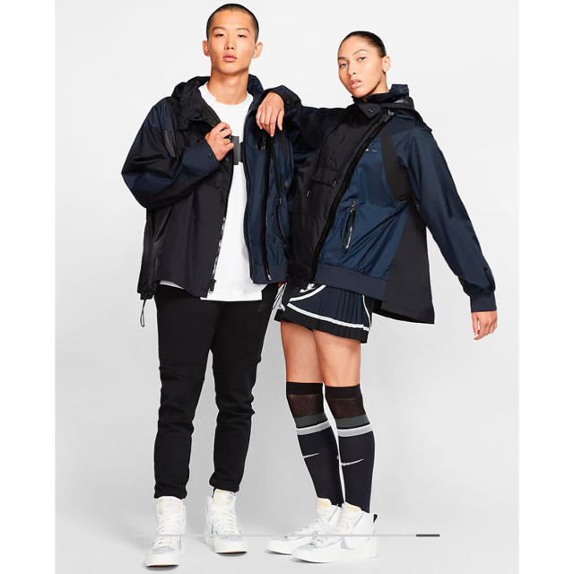 ナイキ NIKE サカイ sacai 未使用 ジャケット パーカー L ブラック