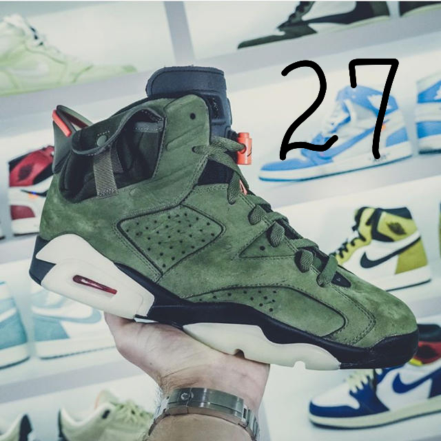 靴/シューズtravis scott  AIRJORDAN6 レトロ SP