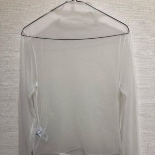 スタイルナンダ(STYLENANDA)の今期　美品　スタイルナンダ　STYLENANDA 白　流行　シースルー　着回し◎(カットソー(長袖/七分))