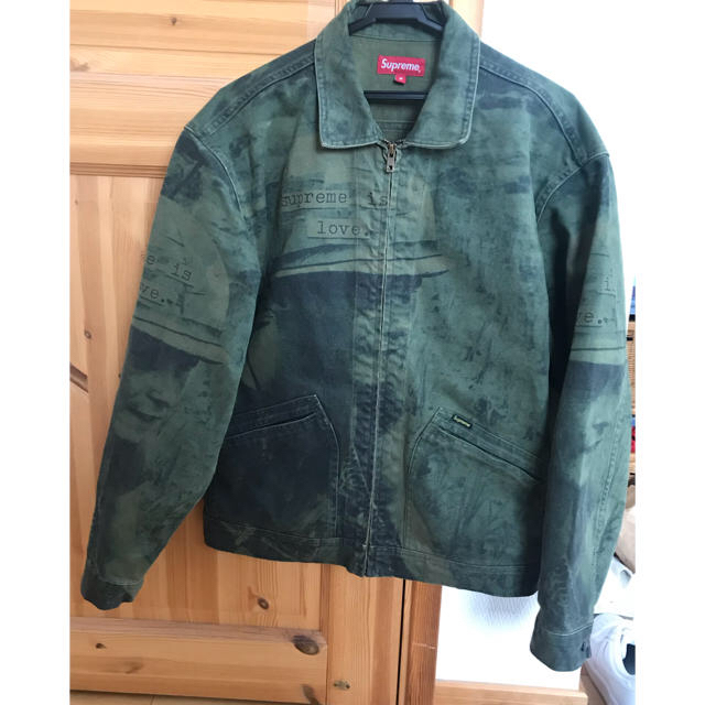 Supreme - Supreme Is Love Denim Work Jacket Oliveの通販 by 富士's ...