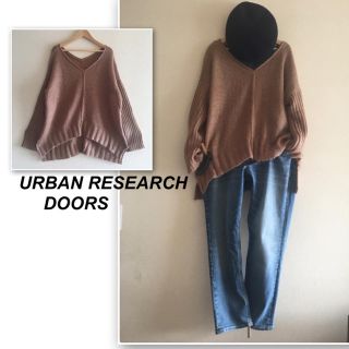 アーバンリサーチドアーズ(URBAN RESEARCH DOORS)のにこちゃん様お取り置き❣️ドアーズ✨キャメルブラウンのモヘヤゆるニット(ニット/セーター)