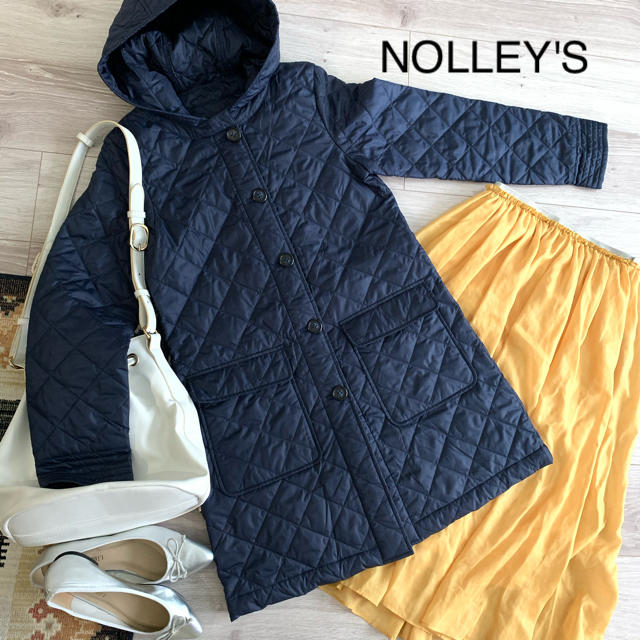 NOLLEY'S(ノーリーズ)のままこわ様専用✴︎ノーリーズキルティングコートとニット レディースのジャケット/アウター(ロングコート)の商品写真