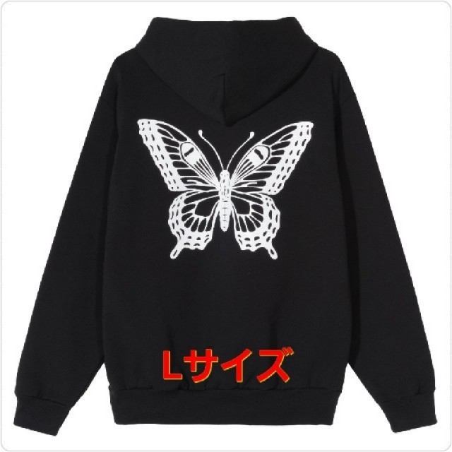 パーカーLサイズ GDC BUTTERFLY HOODY BLACK （2）