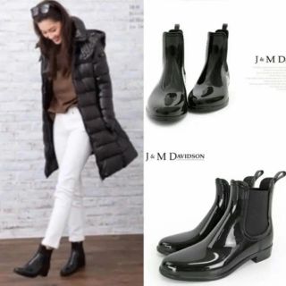 ジェイアンドエムデヴィッドソン(J&M DAVIDSON)の新品⭐️定価23760円／J&M Davidson サイドゴア レインブーツ(レインブーツ/長靴)