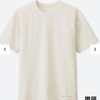 ユニクロ(UNIQLO)のユニクロアレキサンダーワン  エアリズムクルーネックT（半袖）Sオフホワイト(Tシャツ/カットソー(半袖/袖なし))