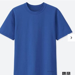 ユニクロ(UNIQLO)のユニクロアレキサンダーワン  エアリズムクルーネックT（半袖）M  青(Tシャツ/カットソー(半袖/袖なし))