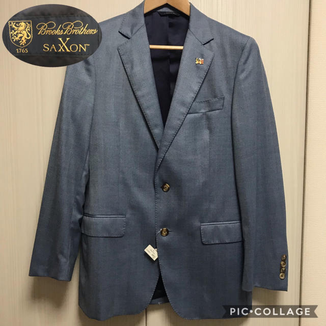 Brooks Brothers(ブルックスブラザース)の米国製　SAXXON WOOL×Brooks Brothers ウールジャケット メンズのジャケット/アウター(テーラードジャケット)の商品写真