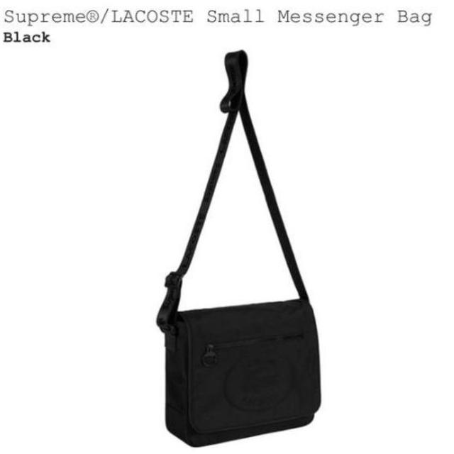 値下げ！Supreme/LACOSTE Messenger Bag Black