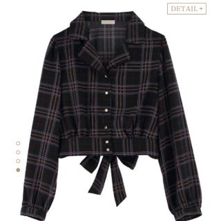 アクシーズファム(axes femme)の新品 アクシーズファム  ポエティック チェック羽織ブラウス(シャツ/ブラウス(長袖/七分))