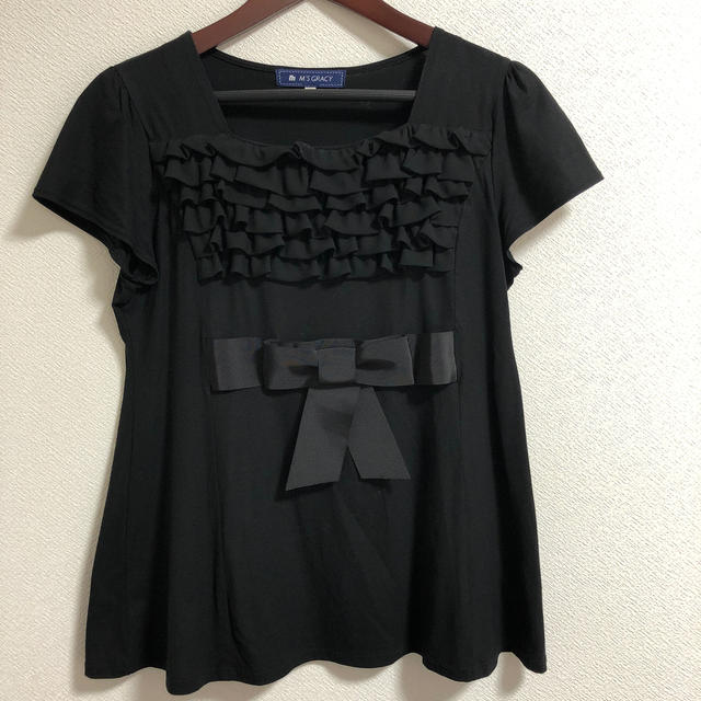 M'S GRACY(エムズグレイシー)のカットソー黒　大きいサイズ　L メンズのトップス(Tシャツ/カットソー(半袖/袖なし))の商品写真