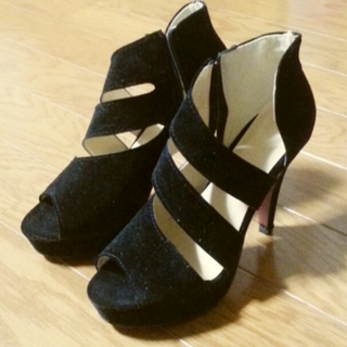黒靴♡(サンダル)