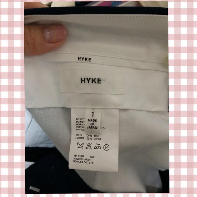 HYKE(ハイク)のHYKE ワイドクロップドパンツ レディースのパンツ(クロップドパンツ)の商品写真