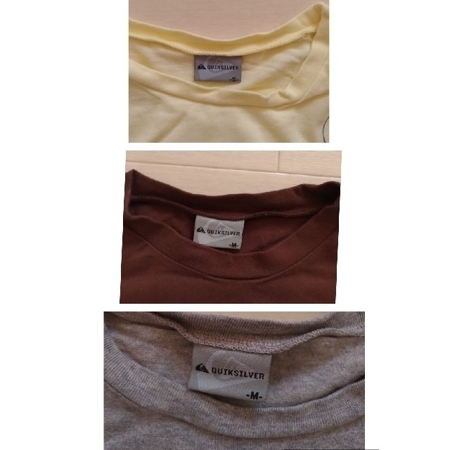 QUIKSILVER(クイックシルバー)のquiksilver メンズTシャツ　 S・Mサイズ　3着 メンズのトップス(Tシャツ/カットソー(半袖/袖なし))の商品写真