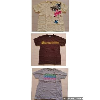 クイックシルバー(QUIKSILVER)のquiksilver メンズTシャツ　 S・Mサイズ　3着(Tシャツ/カットソー(半袖/袖なし))