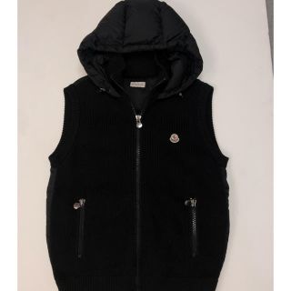 モンクレール(MONCLER)の超美品　モンクレール　ダウンベスト　サイズL 黒(ダウンベスト)