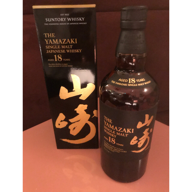 サントリー 山崎18年 700ml 未開封 新品 箱 マイレージ付き食品/飲料/酒