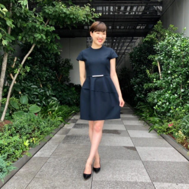 新品タグ付き YOKO CHAN ヨーコチャン パール ネイビー 38 結婚式