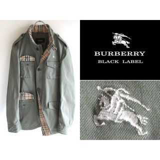 BURBERRY BLACK LABEL - 希少 名作 バーバリーブラックレーベル 裏ノバ