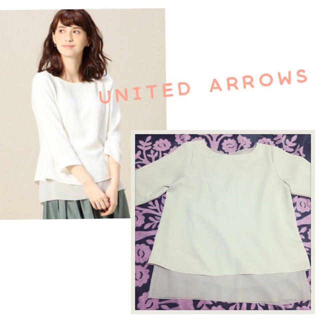 UNITED ARROWS(ユナイテッドアローズ)のB&Y◎ダブルクロスレイヤードブラウス レディースのトップス(カットソー(長袖/七分))の商品写真