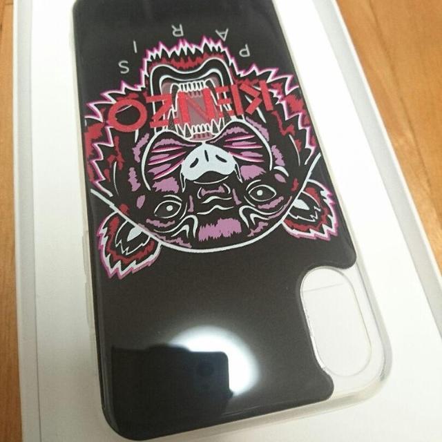 KENZO(ケンゾー)の★新品 【KENZO】iPhoneXS/XケースBK pinkタイガー スマホ/家電/カメラのスマホアクセサリー(iPhoneケース)の商品写真