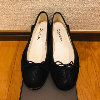 レペット(repetto)のPERL様専用　レペット  黒ラメ　37(バレエシューズ)