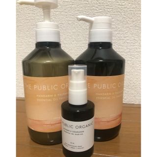 ザ パブリック オーガニック シャンプー + トリートメト＋ヘアオイル(シャンプー)