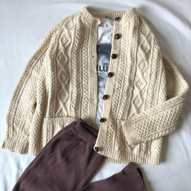 EDIT.FOR LULU(エディットフォールル)のvintage cable knit cardigan🐑🧶 レディースのトップス(カーディガン)の商品写真