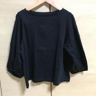 ユニクロ(UNIQLO)のUNIQLO 7分袖　ブラック　Mサイズ(カットソー(長袖/七分))