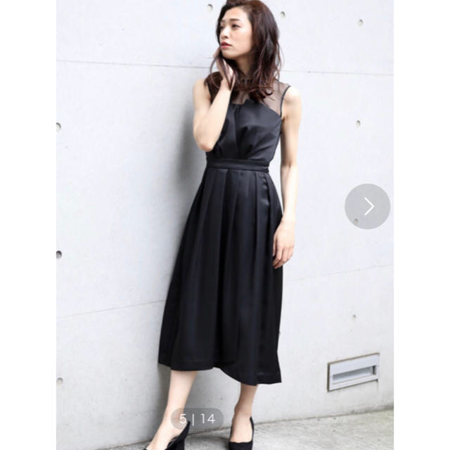 美品 YOKO CHAN ヨーコチャン パールドレス ワンピース 36 美品 YOKO CHAN ヨーコチャン パールドレス ワンピース 36