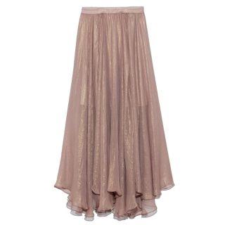 在庫少新品 Lily Brown 光沢 シースルー フレア スカート ピンク 在庫少新品 Lily Brown 光沢 シースルー フレア スカート ピンク