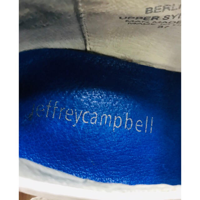 JEFFREY CAMPBELL(ジェフリーキャンベル)のJeffry campbell 厚底レースアップシューズ 白 レディースの靴/シューズ(ローファー/革靴)の商品写真