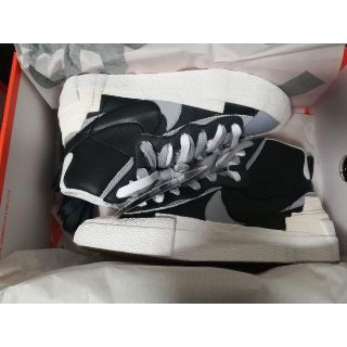 ナイキ(NIKE)のSacai × Nike Blazer Mid  Black(スニーカー)