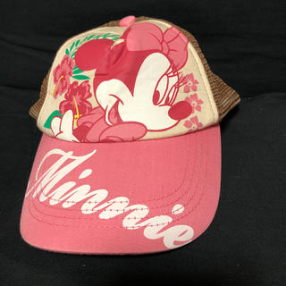 ディズニー(Disney)のぽぽぽんた様専用　キャップ帽子  キッズサイズ  ミニーちゃん  52cm(帽子)