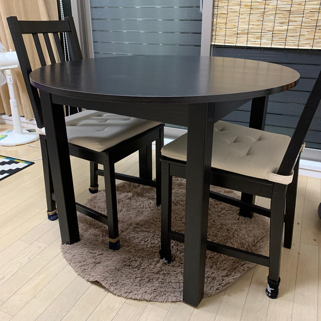 IKEA(イケア)のIKEAダイニングテーブルセット インテリア/住まい/日用品の机/テーブル(ダイニングテーブル)の商品写真