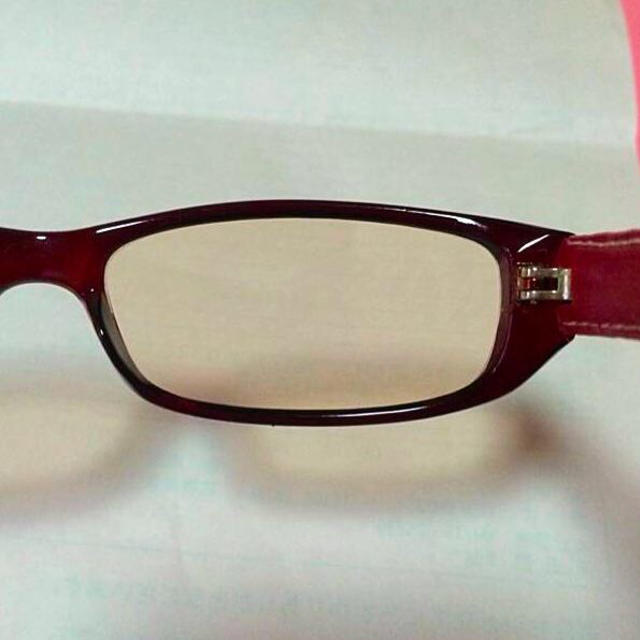 レザーテンプルPCメガネ レディースのファッション小物(サングラス/メガネ)の商品写真