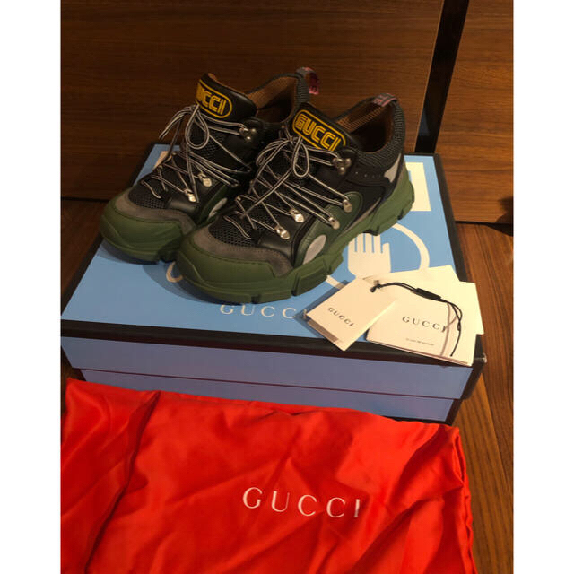 今日の超目玉】 Gucci - GUCCI グッチ フラッシュトレック スニーカー