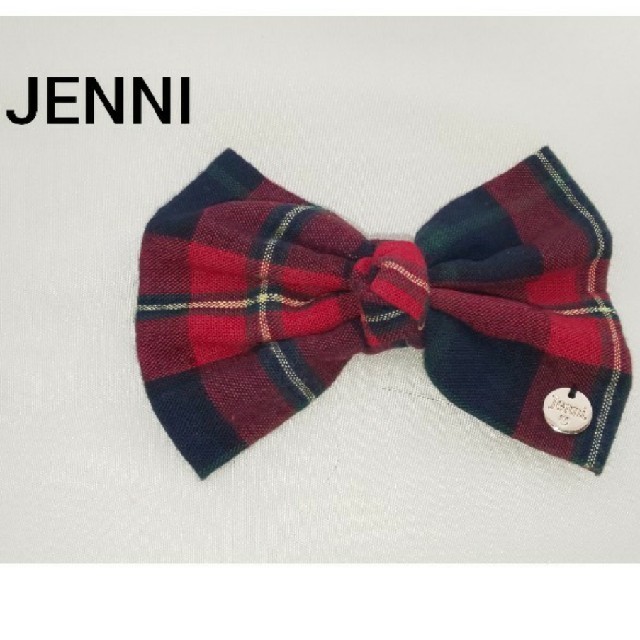 JENNI(ジェニィ)のJENNI  赤 チェック柄 ヘア クリップ アクセ  キッズ/ベビー/マタニティのこども用ファッション小物(その他)の商品写真