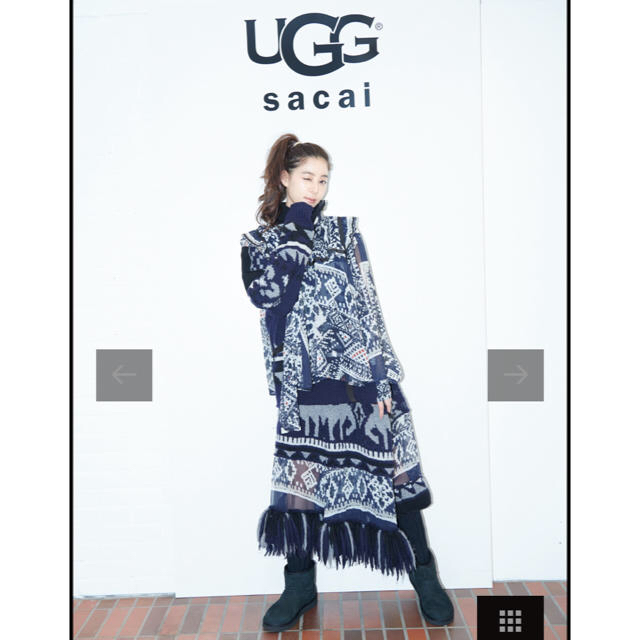 sacai×ugg classic mini 25cm Black 1