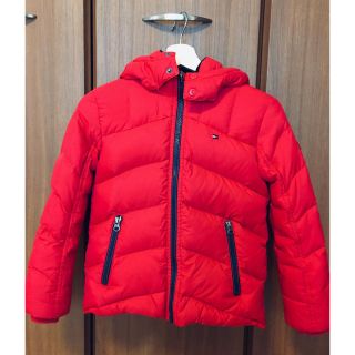 トミーヒルフィガー(TOMMY HILFIGER)のトミーフィルフィガーダウンコート128cmとニット帽のセット(ジャケット/上着)