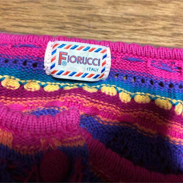 Fiorucci(フィオルッチ)の専用です。フィオルッチ☆マルチカラーカーディガン レディースのトップス(カーディガン)の商品写真