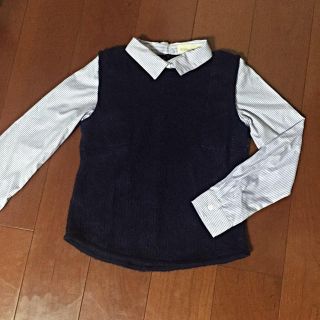 トランテアンソンドゥモード(31 Sons de mode)のニットベスト付きシャツ(シャツ/ブラウス(長袖/七分))