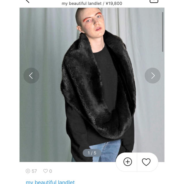 Dulcamara(ドゥルカマラ)のmybeautifullandlet  fake fur snood  メンズのファッション小物(ストール)の商品写真