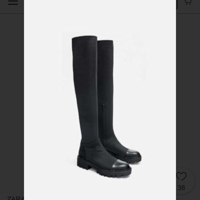 ZARA - ZARA トラックソール ロングブーツの通販 by i|ザラなら ZARA - ZARA トラックソール ロングブーツの通販 by i|ザラなら