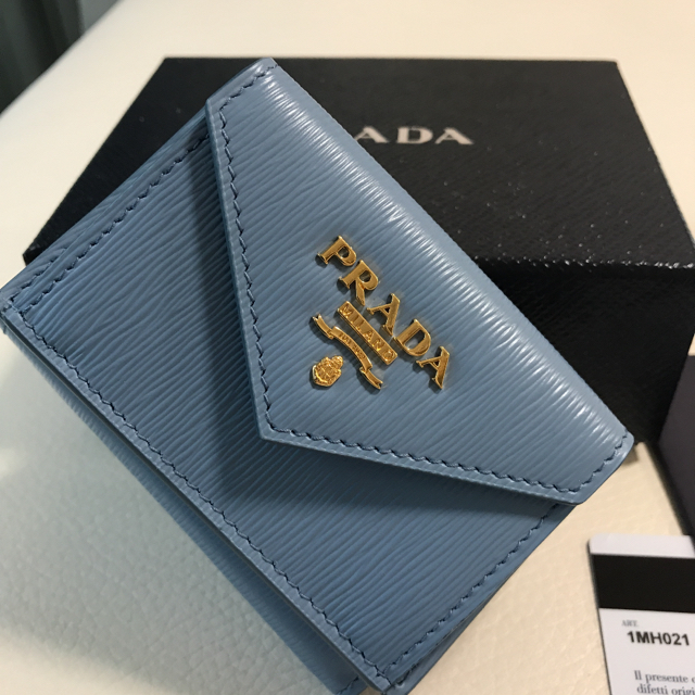 プラダ《新品》PRADA  大人気のミニ財布☆ 三つ折りコンパクトウォレット☆ 2